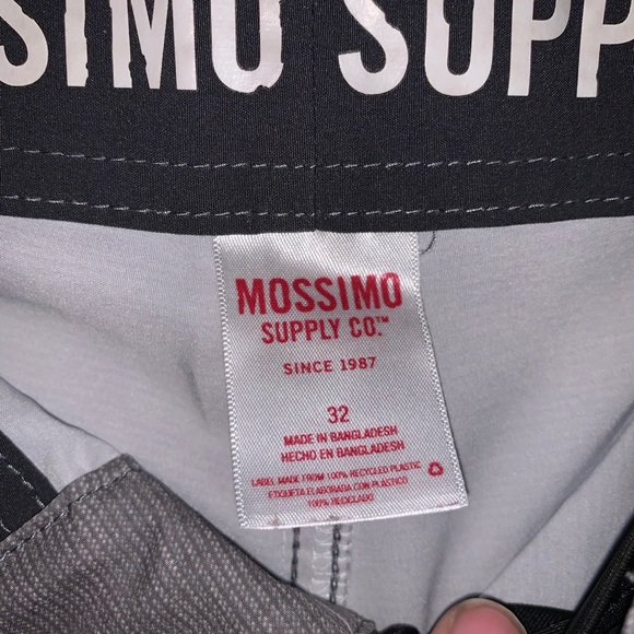 Mens Size 32 Grey and Blue Swim Trunks - Picture 11 of 15